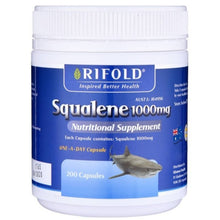 Load image into Gallery viewer, Rifold Squalene 1000mg 200 Capsules