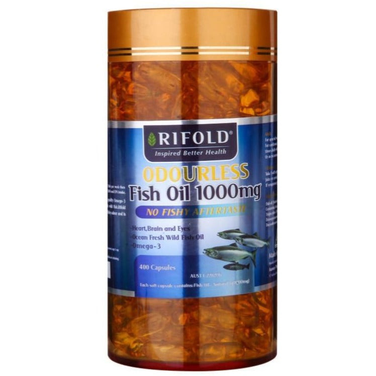 Rifold Odourless Fish Oil 1000mg 400 Capsules