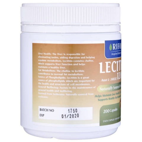 Rifold Lecithin 1200mg 200 Capsules