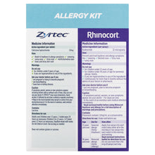 Load image into Gallery viewer, Rhinocort Nasal Spray + Zyrtec Rapid Relief Mini Tablets Allergy Kit (LIMIT of ONE per Order)