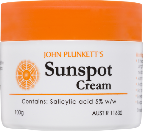 John Plunkett's Medicated Skin Sunspot Cream Jar 100g