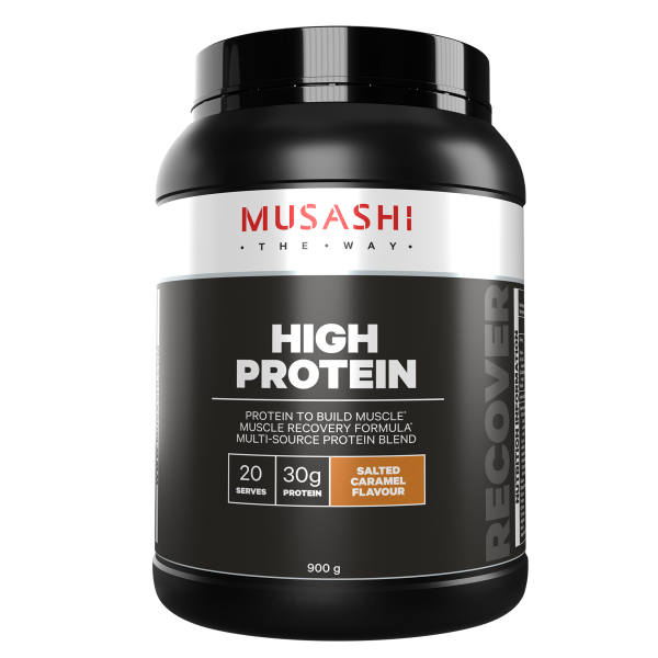 Musashi High Protein Salted Caramel 900g