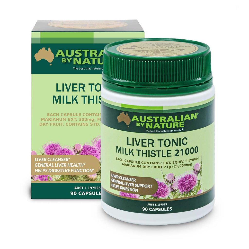 Australian By Nature Liver Tonic Milk Thistle 21,000mg 90 Capsules