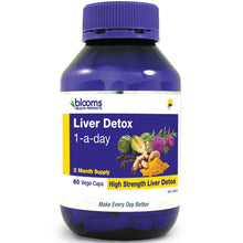 Load image into Gallery viewer, Henry Blooms Liver Detox 1-a-Day 60 Vegetarian Capsules