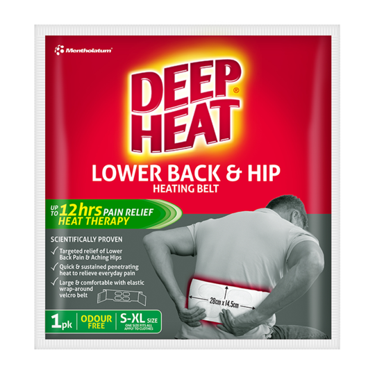 Deep Heat Lower Back & Hip Heating Belt 1 Pack