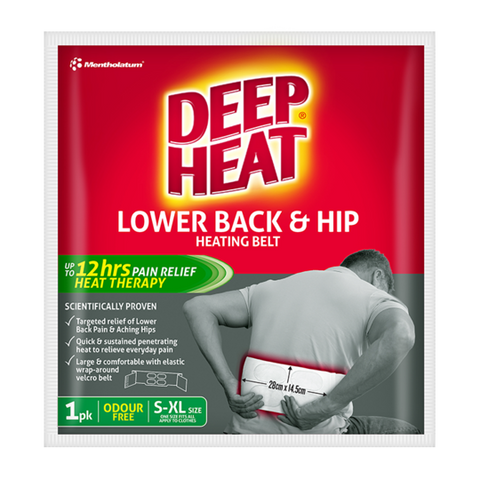 Deep Heat Lower Back & Hip Heating Belt 1 Pack