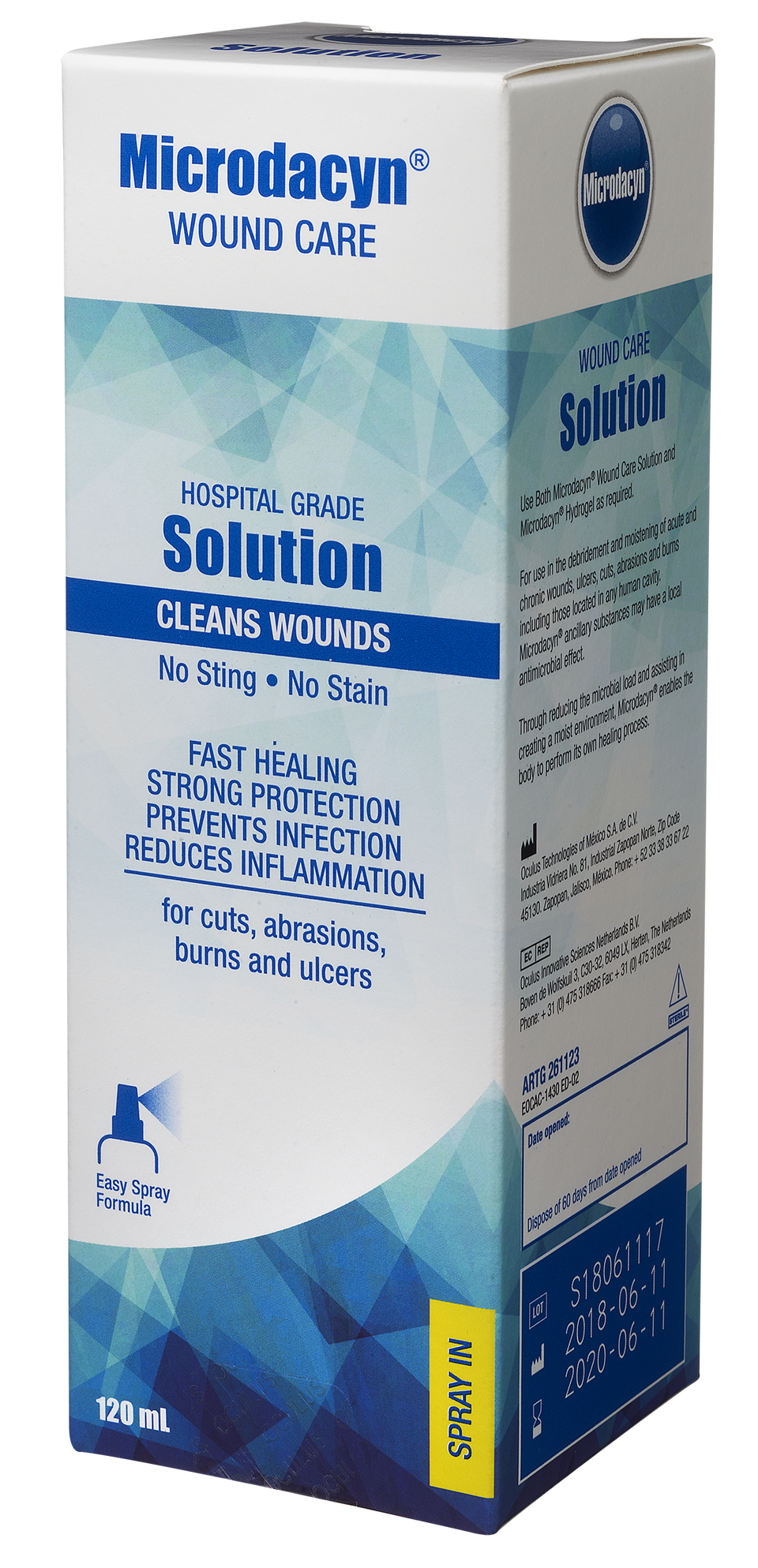 Microdacyn Wound Care Solution 120mL