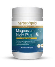 Load image into Gallery viewer, Herbs of Gold Magnesium Night Plus 150g