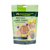 Australian By Nature Manuka Honey Candy 12+ (MGO 400) with Lemon & Ginger 60 Bag