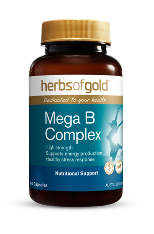 Herbs of Gold Mega B Complex 60 Vegetarian Capsules