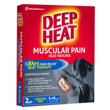 Deep Heat Muscular Pain Heat Patches 2 pk