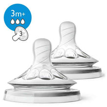 Load image into Gallery viewer, AVENT TEAT NATURAL 3M+ 2PK MED FLOW