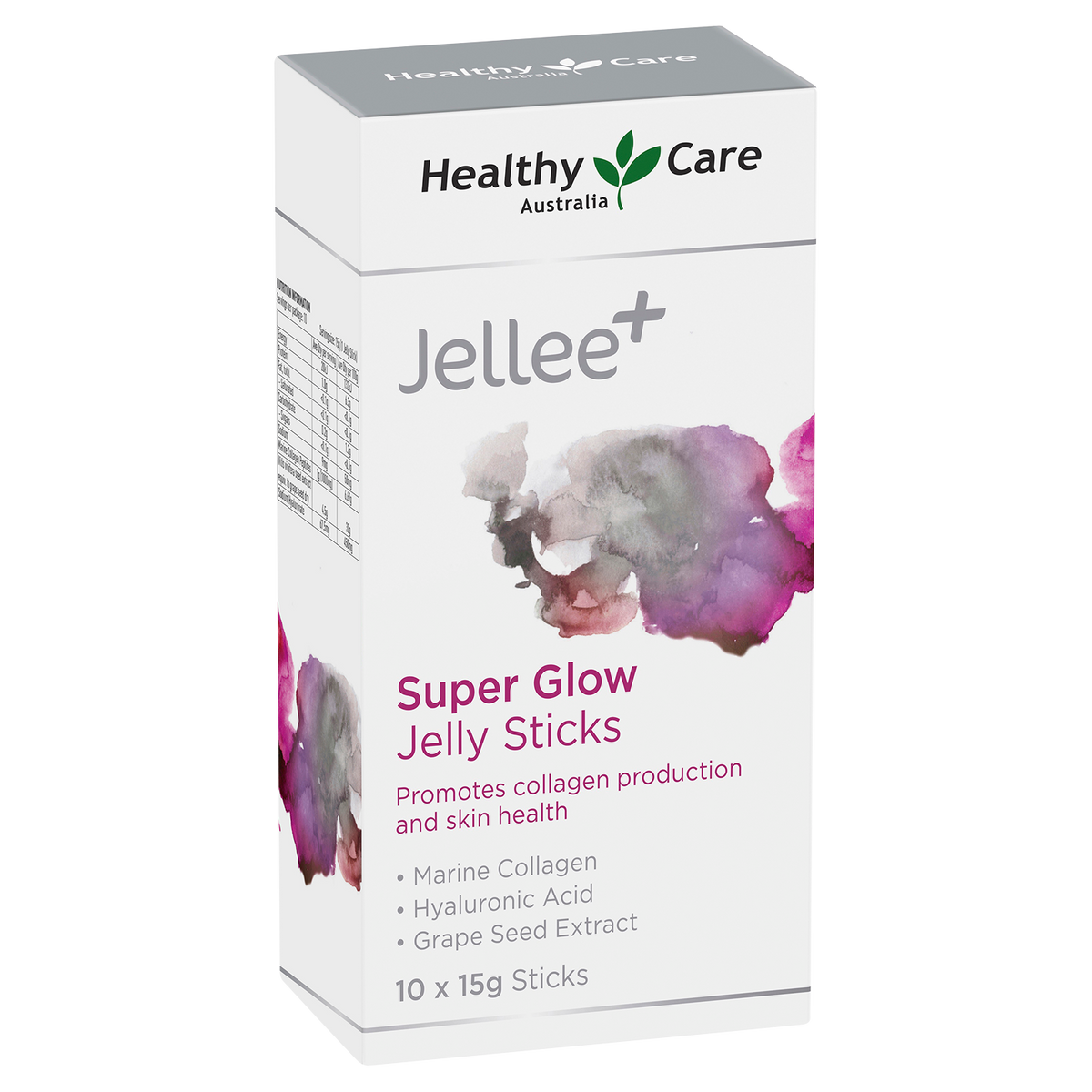 Healthy Care Jellee+ Super Glow Jelly Sticks 10 x 15g