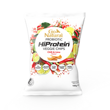 Load image into Gallery viewer, Go Natural PROBIOTIC HiPROTEIN CHIPS - CHILLI &amp; LIME FLAVOUR 100g