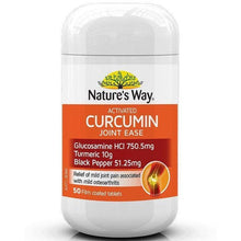 Load image into Gallery viewer, Nature&#39;s Way Activated Curcumin Joint Ease 50 Tablets