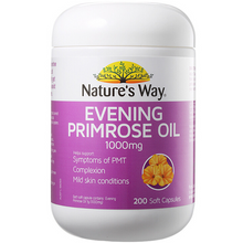 Load image into Gallery viewer, Nature&#39;s Way Evening Primrose Oil 1000mg 200 Capsules