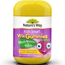 Load image into Gallery viewer, Nature&#39;s Way Kids Smart Vita Gummies Multi Vitamin &amp; Vegies 60 Gummies