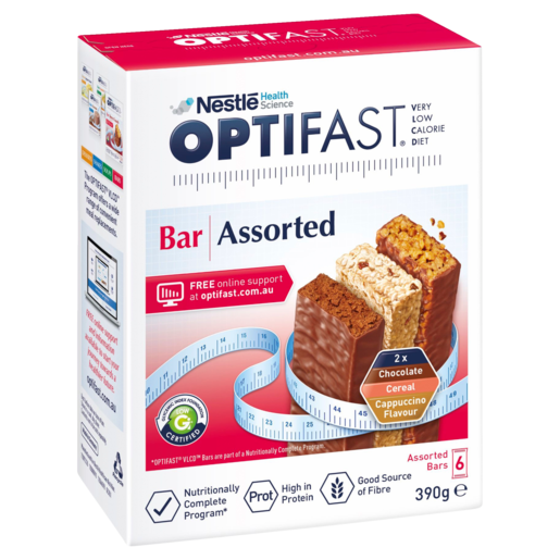 OPTIFAST VLCD Assorted Bars - 6 Pack (unboxed)