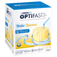 Load image into Gallery viewer, OPTIFAST VLCD Shake Banana - 12 Pack 53g Sachets