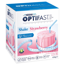 Load image into Gallery viewer, OPTIFAST VLCD Shake Strawberry - 12 Pack 53g Sachets (unboxed)