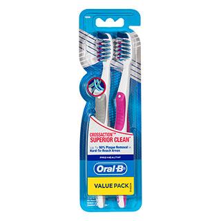 ORAL B Toothbrush Cross Action Prohealth 2pk Med