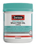 SWISSE Ultiboost Odourless Wild Fish Oil 1000mg 200 Capsules