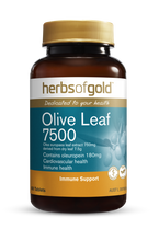 Load image into Gallery viewer, Herbs of Gold Olive Leaf 7500 60 Tablets