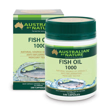 Load image into Gallery viewer, Australian By Nature Omega 3 Fish Oil 1000mg 100 Capsules