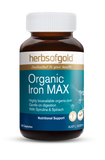 Herbs of Gold Organic Iron MAX 30 Vegetarian Capsules