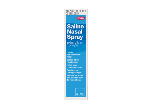 Pharmacy Action Saline Nasal Spray 30mL