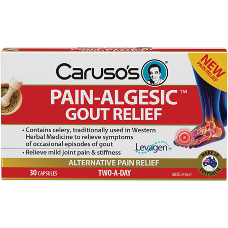 Caruso's Natural Health Pain-Algesic Gout Relief 30 Tablets