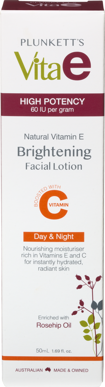 Plunkett's Vita E Natural Vitamin E Brightening Facial Lotion 50mL
