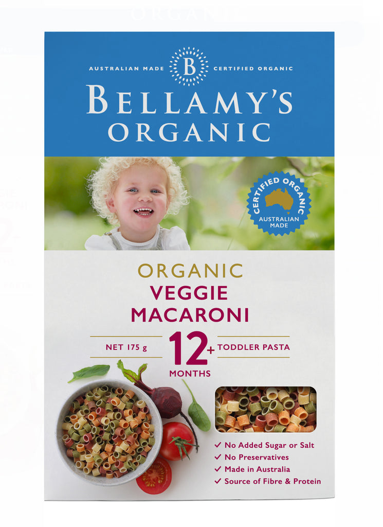 Bellamy's Organic Veggie Macaroni 12+ Months 175g