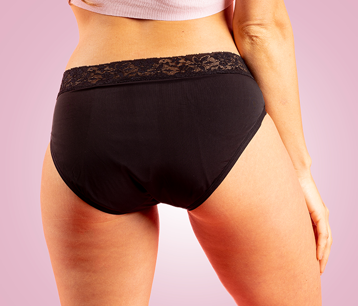 Pelvi Lemon Light Bladder Leaks Leakproof Underwear High-Waisted Black XL