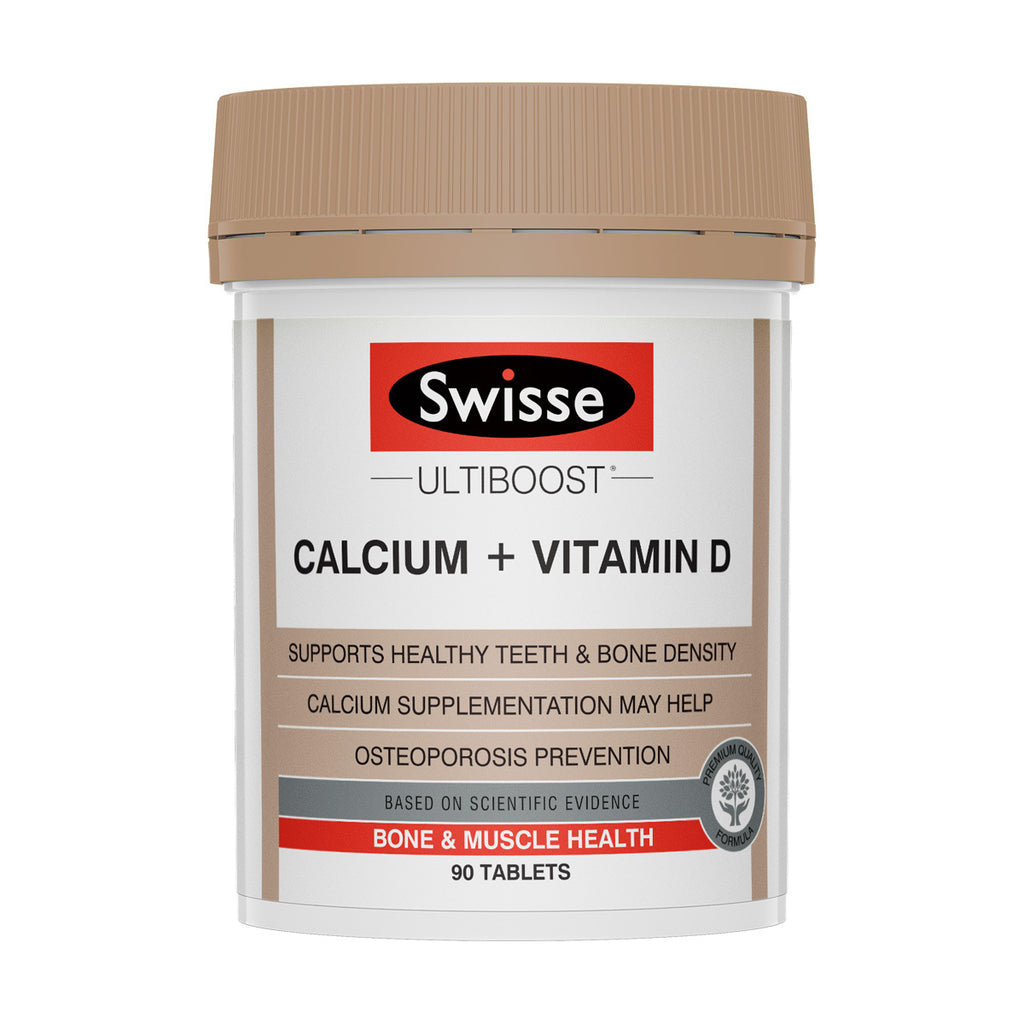 SWISSE Ultiboost Calcium + Vitamin D 90 Tablets