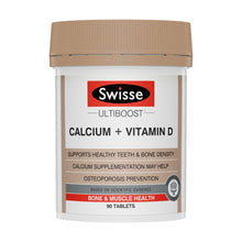 Load image into Gallery viewer, SWISSE Ultiboost Calcium + Vitamin D 90 Tablets