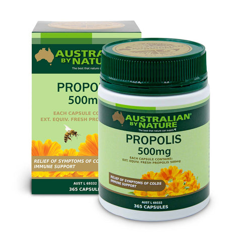 Australian By Nature Propolis 500mg 365 Capsules