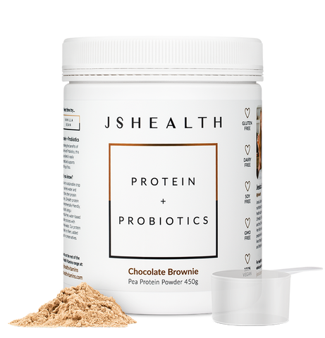JSHealth Protein + Probiotics Chocolate Brownie Flavour 450g