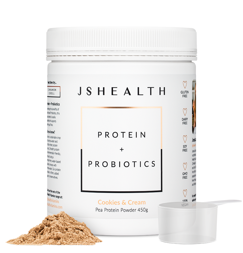 JSHealth Protein + Probiotics Cookies and Cream Flavour 450g