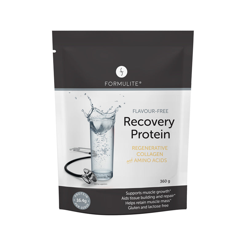Formulite Recovery Collagen Protein 360g Pouch - Flavour Free 20 Serves (Ships June)