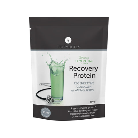 Formulite Recovery Collagen Protein 360g Pouch - Lemon Lime Flavour - 20 Serves
