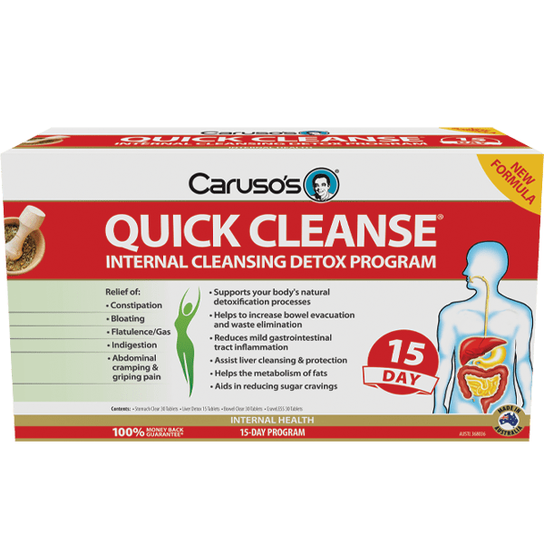 Caruso's Natural Health Quick Cleanse 15 Day Internal Cleansing Detox Program KIT