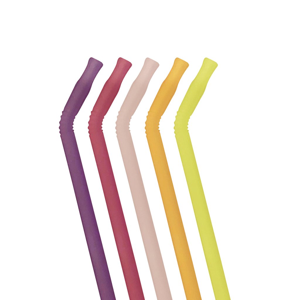B.Box Reusable Silicone Straw - Very Berry