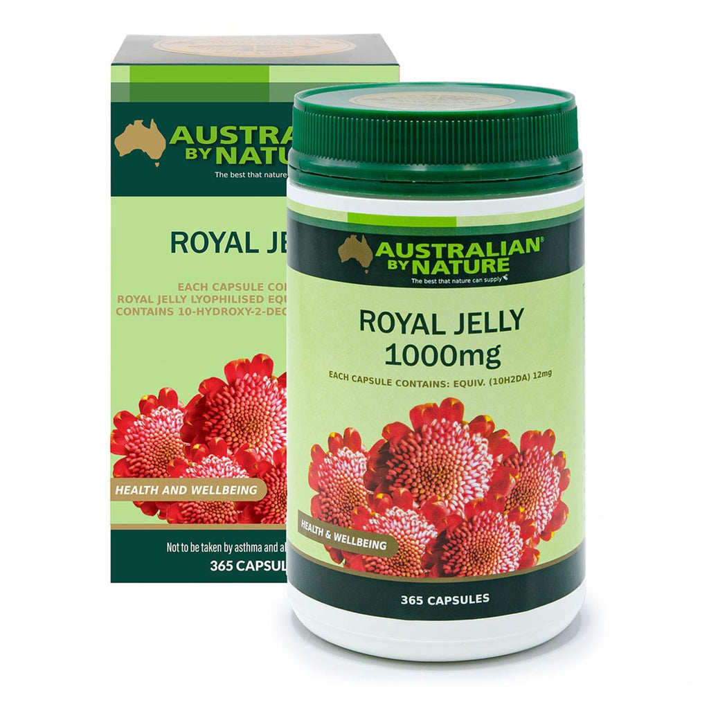 Australian By Nature Royal Jelly 1000mg 365 Capsules