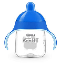 Load image into Gallery viewer, AVENT Sip No Drip Cup Blue 12m+ 260mL