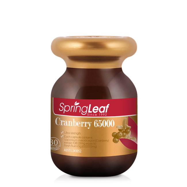 Springleaf Super Cranberry 65000mg 30 Capsules