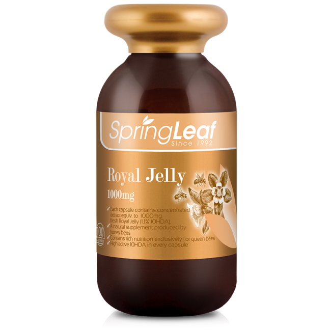 Springleaf Royal Jelly 1000mg 1.1% 10HDA 100 Capsules