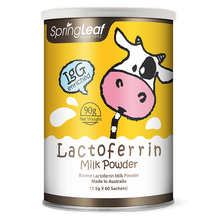 Load image into Gallery viewer, Springleaf Lactoferrin Milk Powder 90g (1.5g x 60 Sachets)