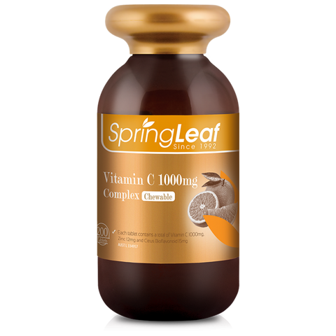 Springleaf Vitamin C 1000mg Complex 200 Chewable Tablets