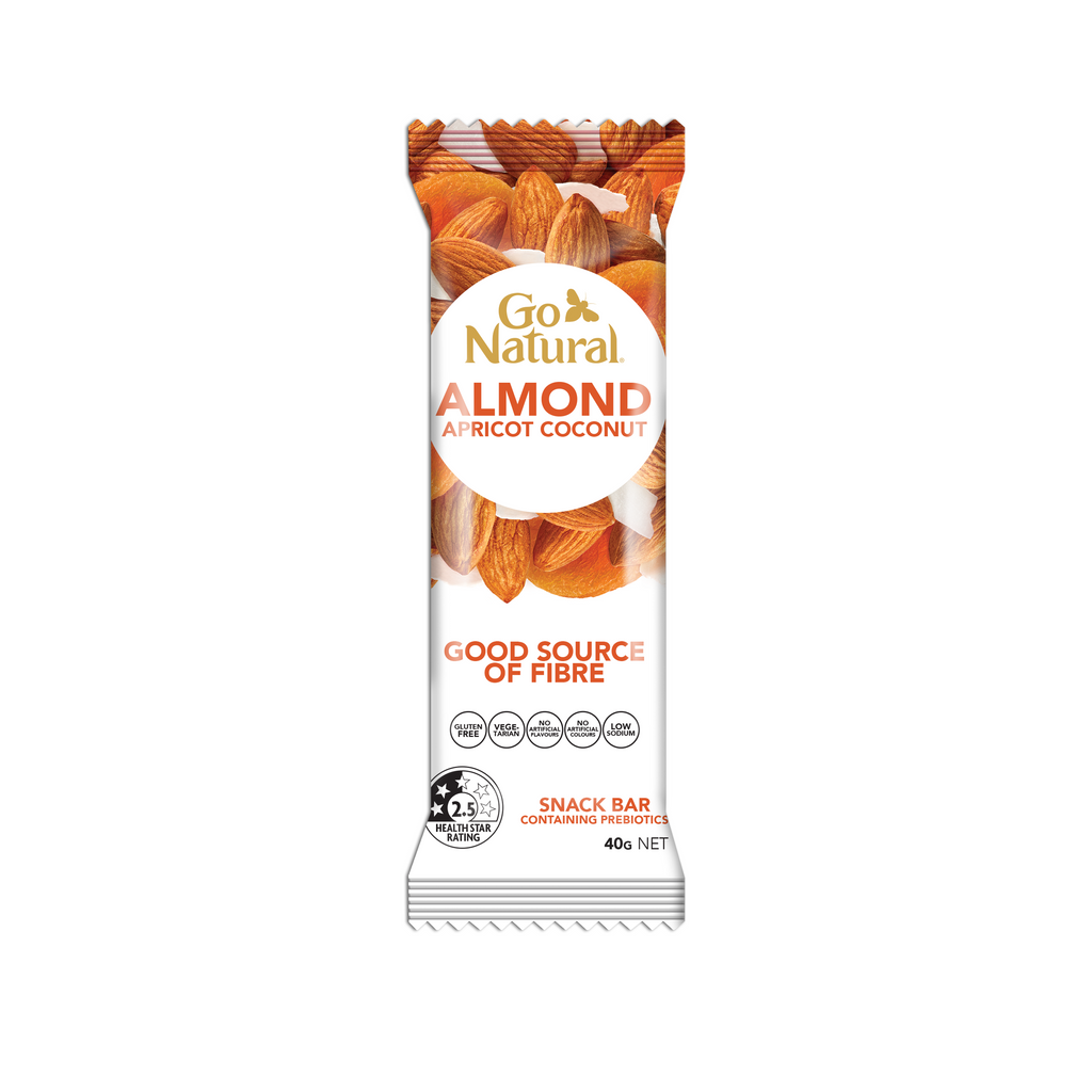Go Natural Almond & Apricot Coconut Bar 40g